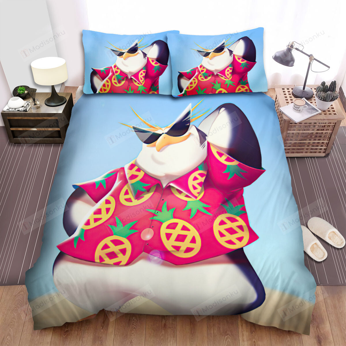 The Wild Animal – The Penguin In The Pineapple Shirt Bed Sheets Spread Duvet Cover Bedding Sets