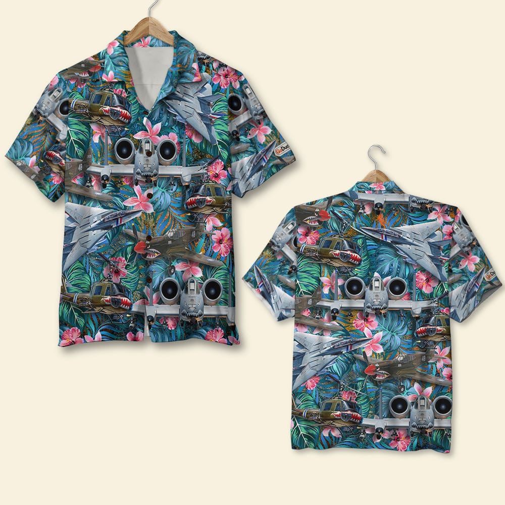 Military Aircraft And Floral Hawaii Summer Gifts Ha19855