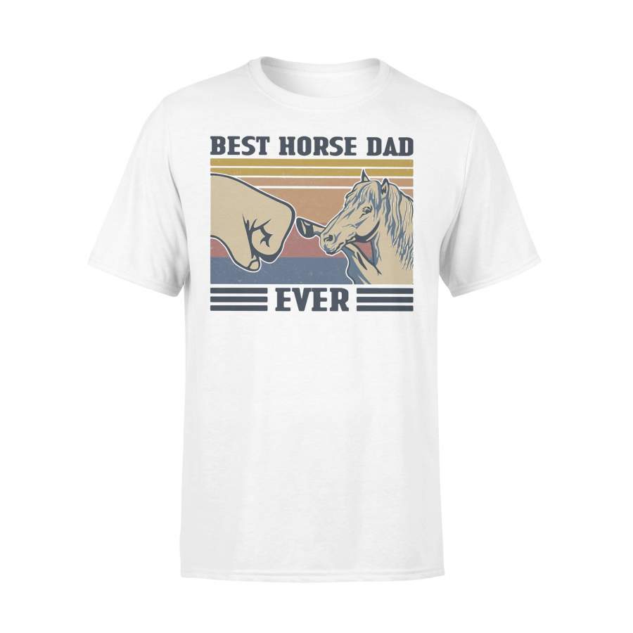 Best Horse Dad Ever Happy Father’S Day Vintage Retro T-shirt