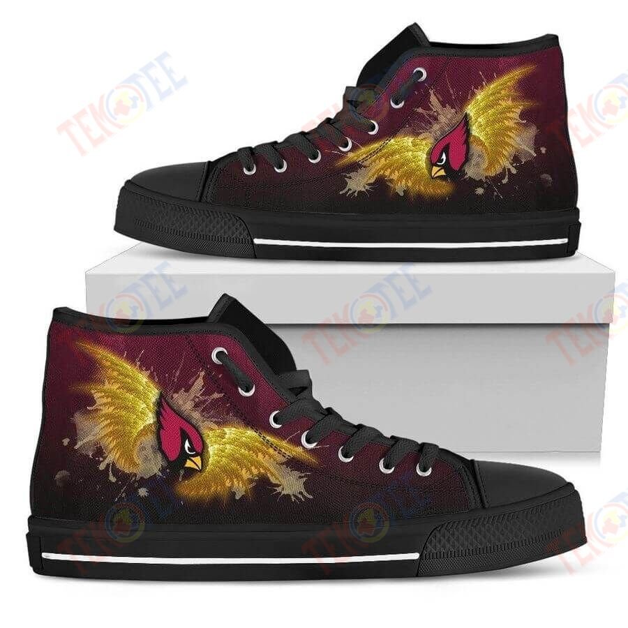 Mens Womens Angel Wings Arizona Cardinals High Top Shoes TMT291