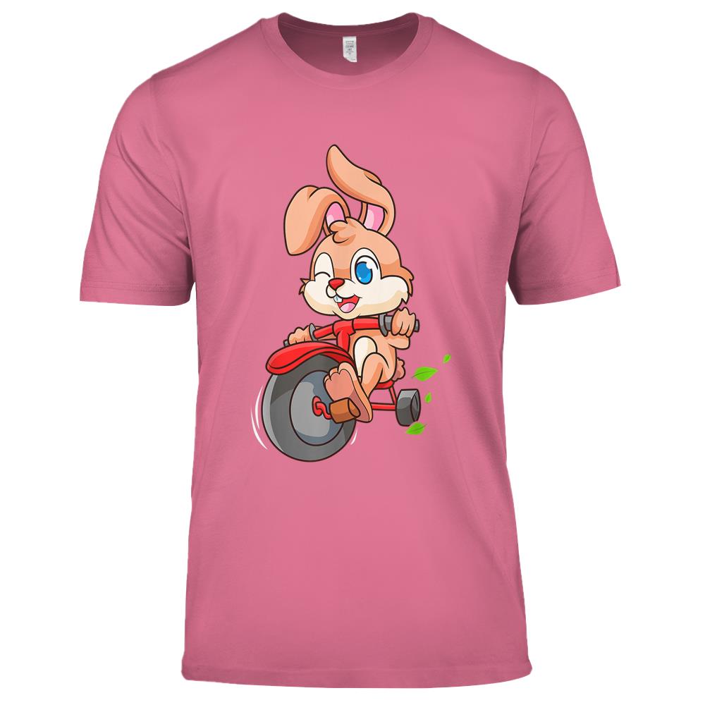 Biker Rabbit Easter Bunny Egg Hunt Premium T Shirts