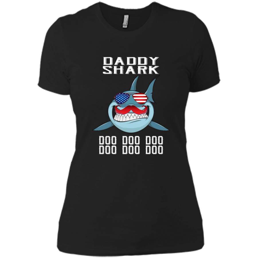 Daddy Shark Doo Doo Doo 1 – District Made Ladies Shirt