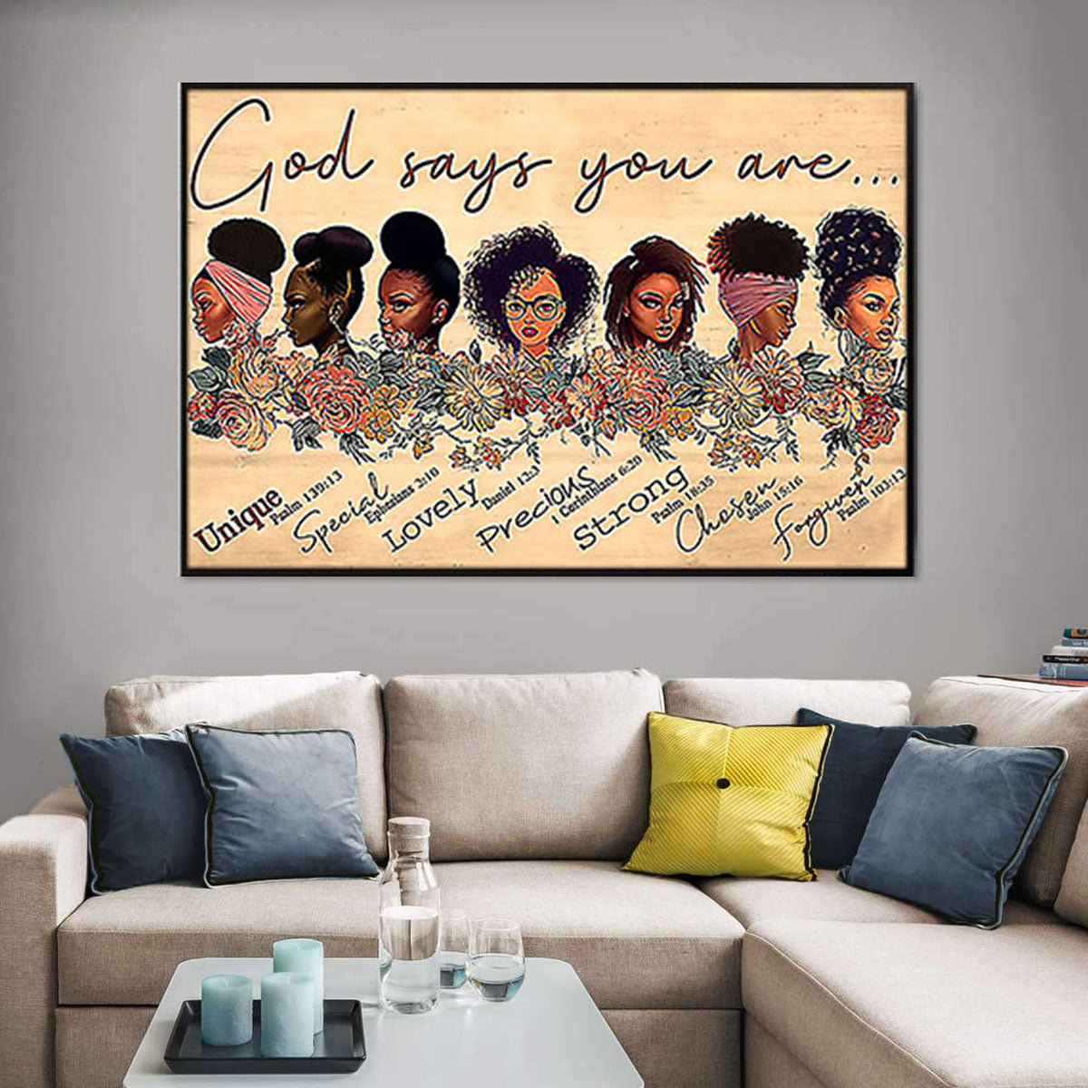 West Africa Canvas Nice Afro Art Print Canvas Prints African Woman African Man Wall Attractive Bedroom Wall Art