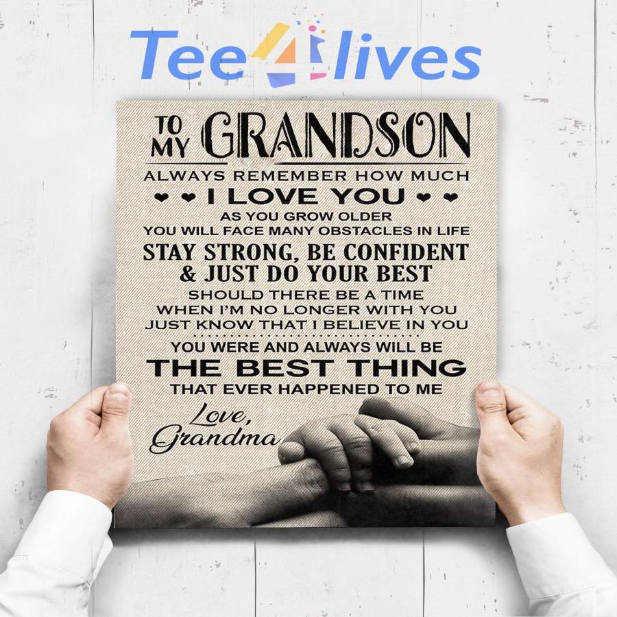 Custom Poster Prints Wall Art My Dear Grandson Grandma