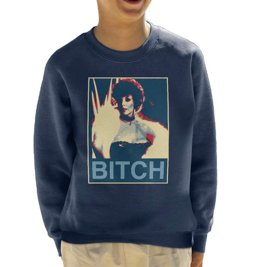 Joan Collins Dynasty Poster Style Print Kid’s Sweatshirt