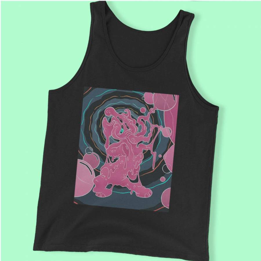 Pink Elephant Funny Men’S Tank Top