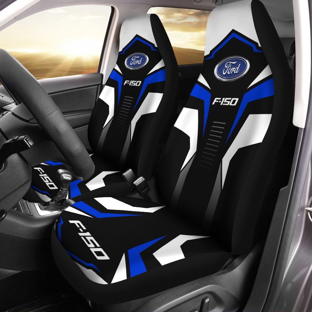 Ford F-150 Dvt-Nh Car Seat Cover (Set Of 2) Ver 3 (Blue)