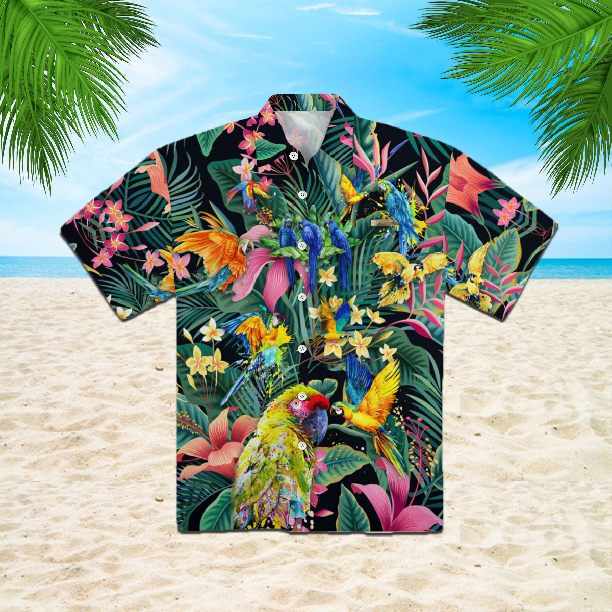 Tropical Parrots Hawaii Shirt For Men Women Ha5798