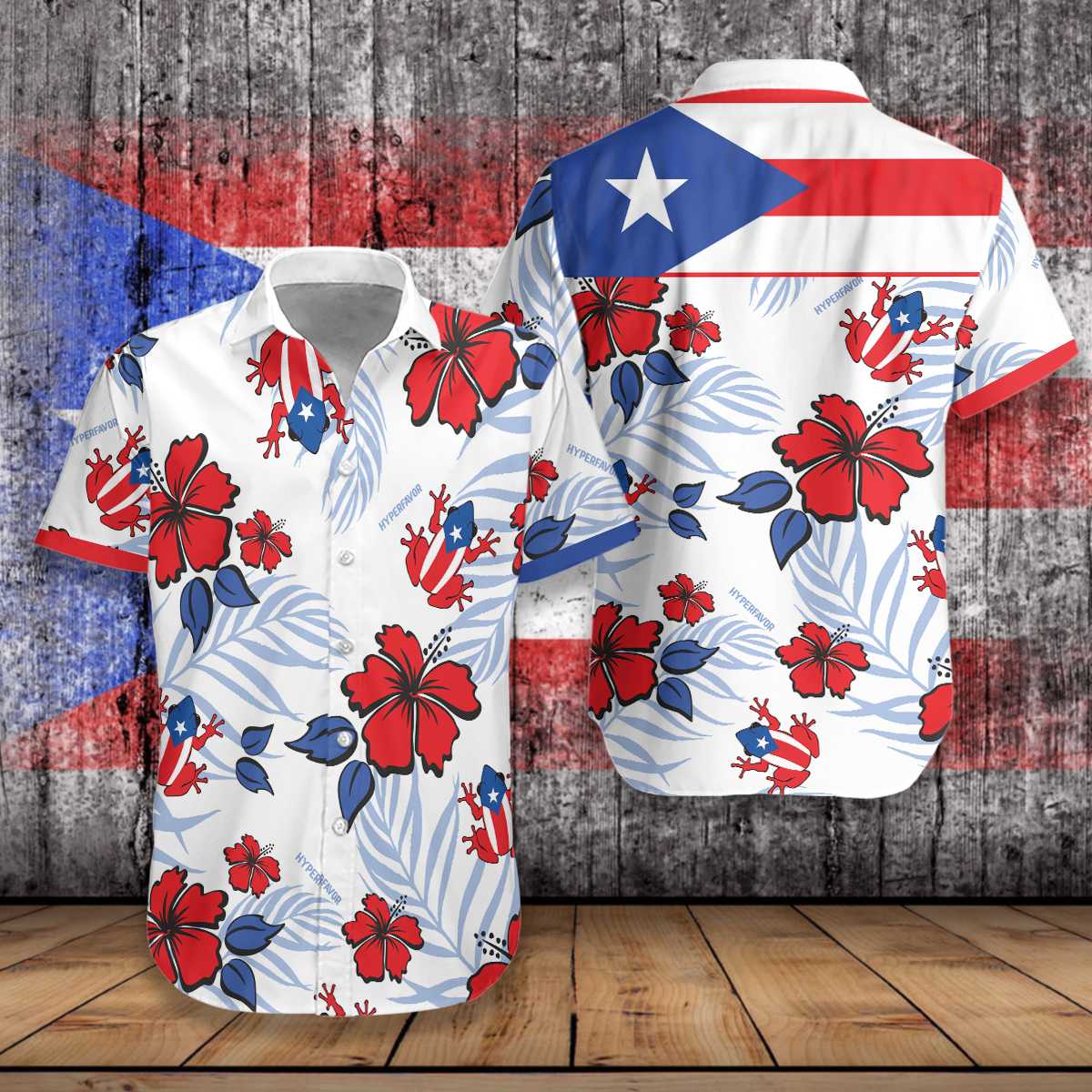 Puerto Rico Common Flag Hawaii Shirt Unisex Adult Ha61010