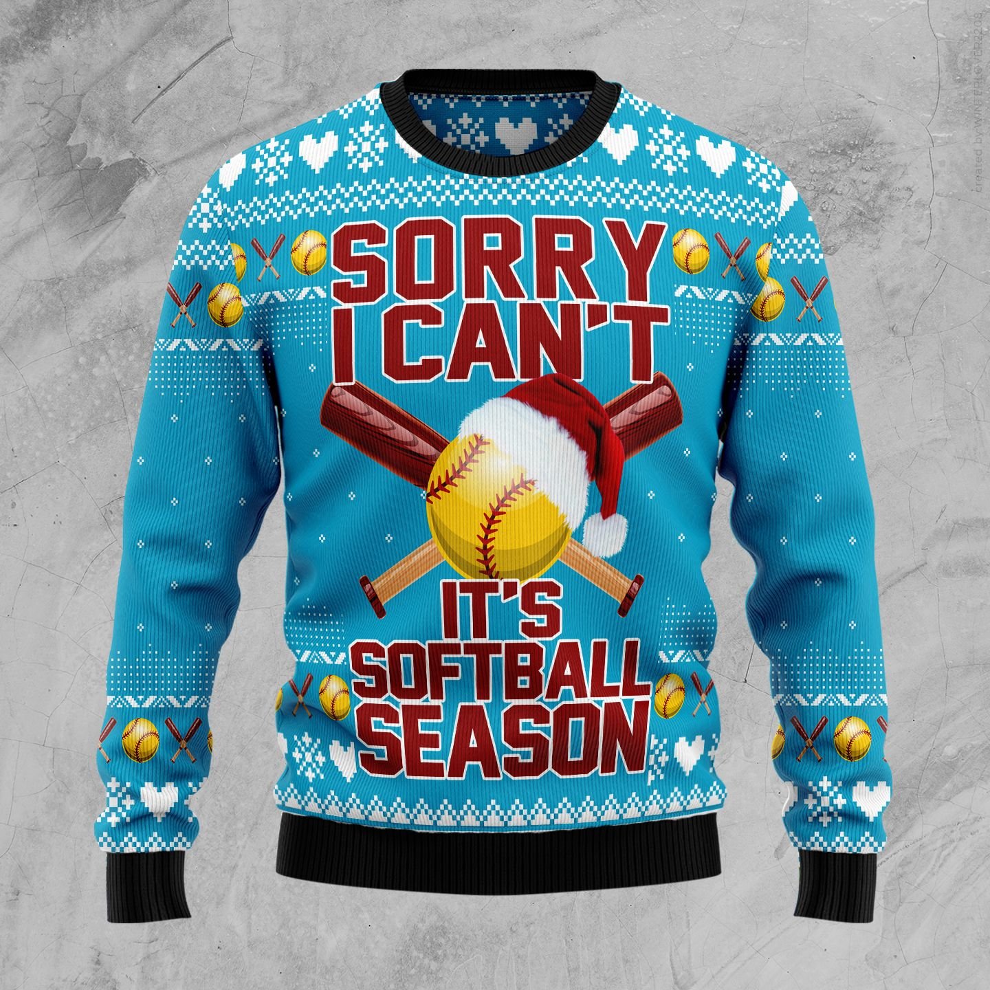 Soft Ball Season Ugly Christmas Sweater | For Men & Women | Adult | Us4384