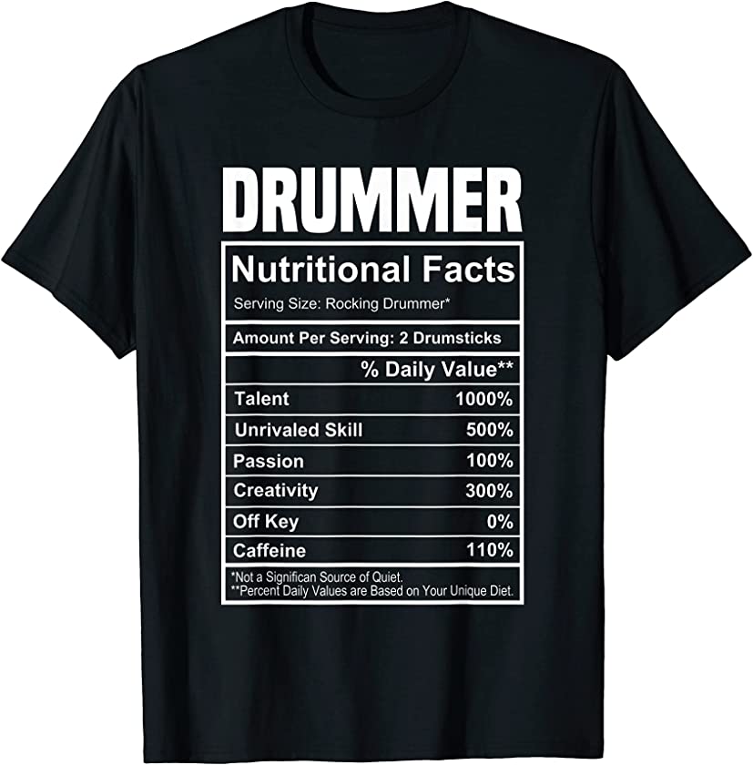 Vintage Husband Dad Drummer Funny Drumming Dad Gifts Father T-Shirt