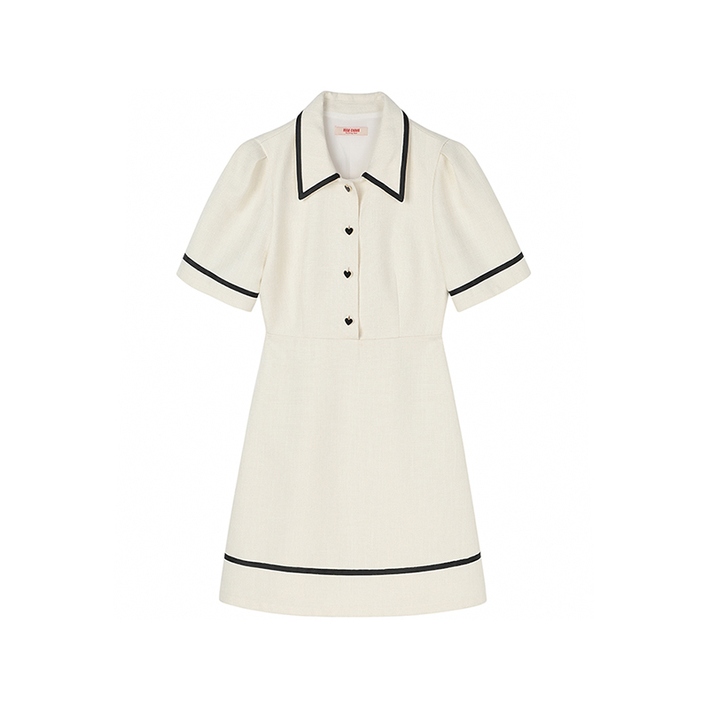 Summer Short Sleeve Polo Shirt Dress Women 2022 Fashion Preppy Style Polo Collar Clash Mini Dress Cute Solid Y2K Party Clothing alx