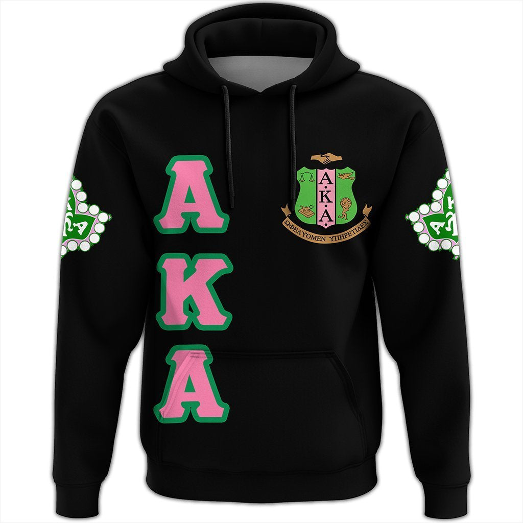 Greek Life Hoodie – Alpha Kappa Alpha Letters Pullover