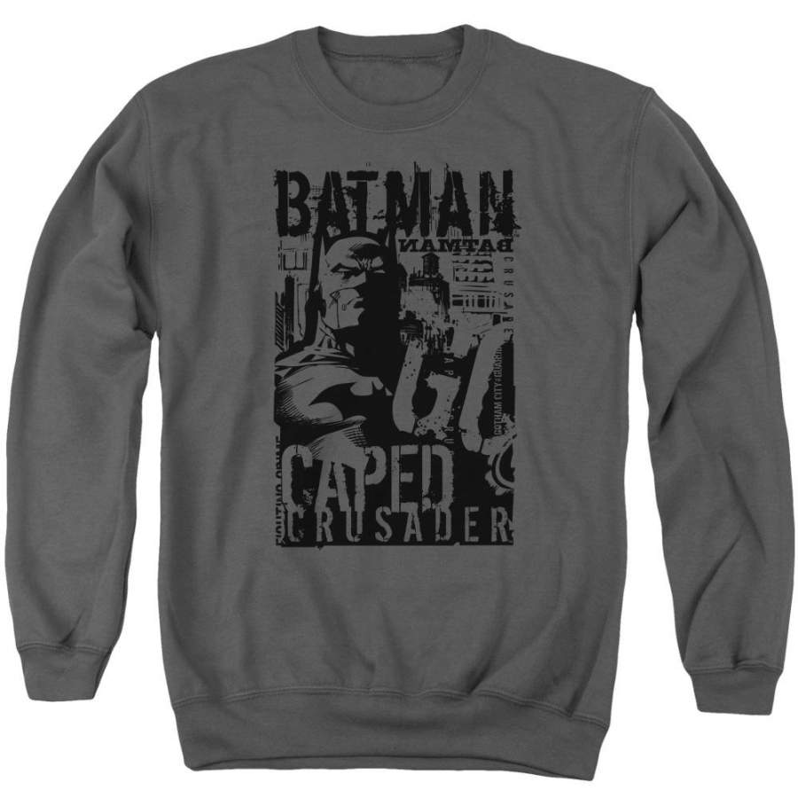 Batman – Caped Crusader Adult Crewneck Sweatshirt