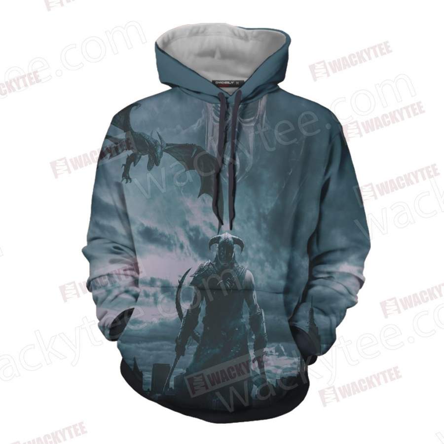 The Elder Scrolls V: Skyrim-Dovahkiin 3D Hoodie – Plumosu Store