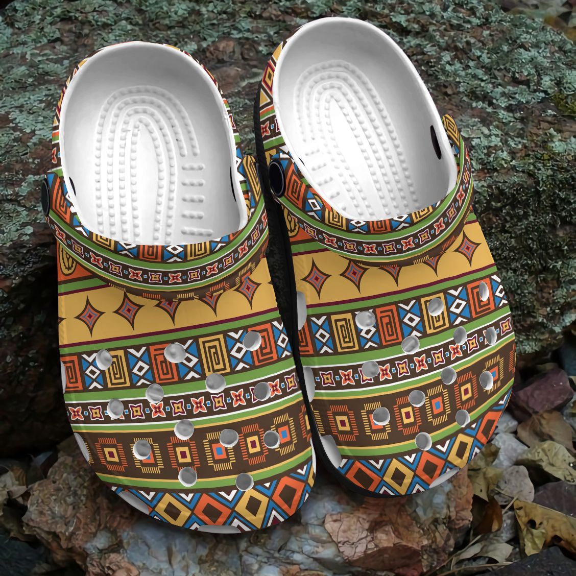 Quilt Personalized Clog, Custom Name, Text, Color, Number Fashion Style For Women, Men, Kid, Print 3D African Pattern