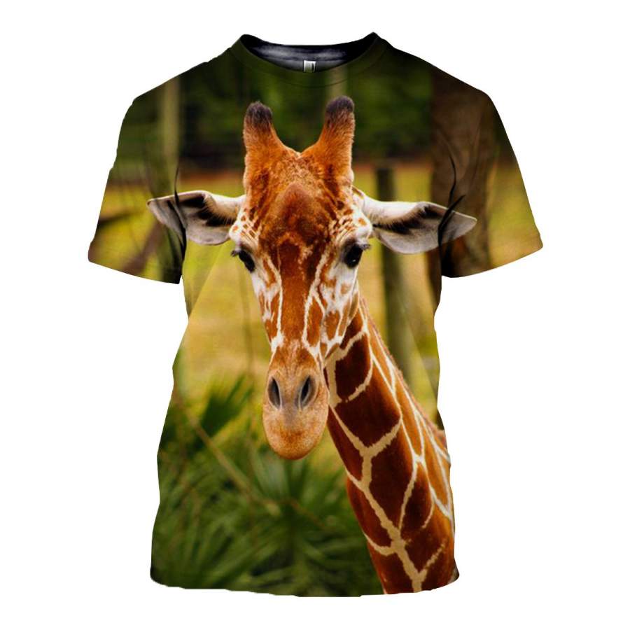 3D All Over Printed Giraffe T Shirt Hoodie 261212