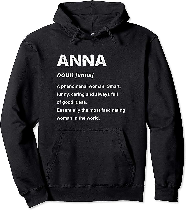 Anna Name Pullover Hoodie