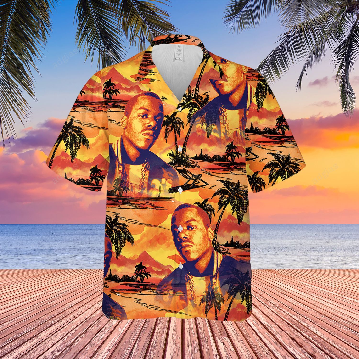 Short Rapper Music Fan Hawaii Summer Beach Outfit Ha17528