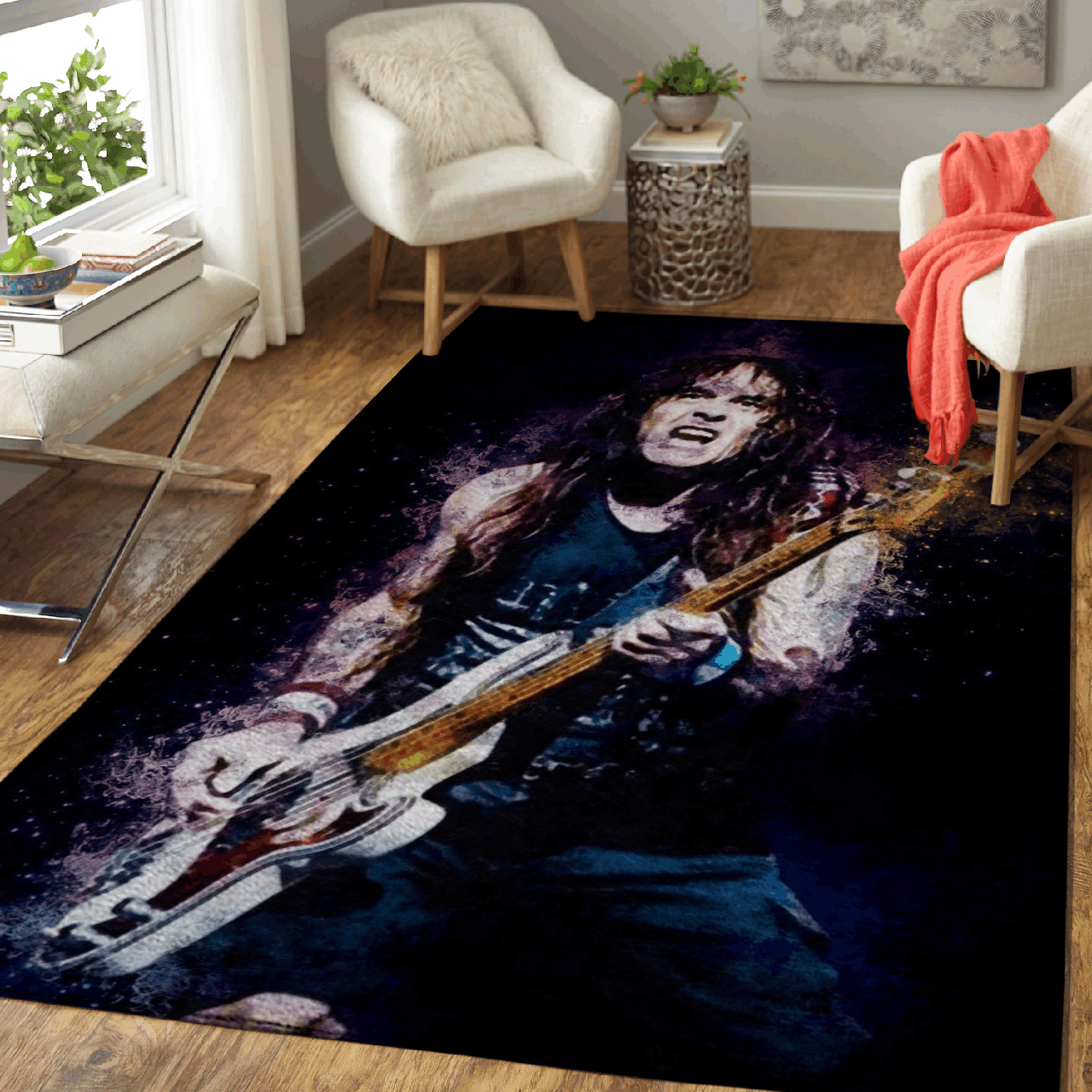 Stephen Percy – Iron Maiden Band Pop Art Area Rug