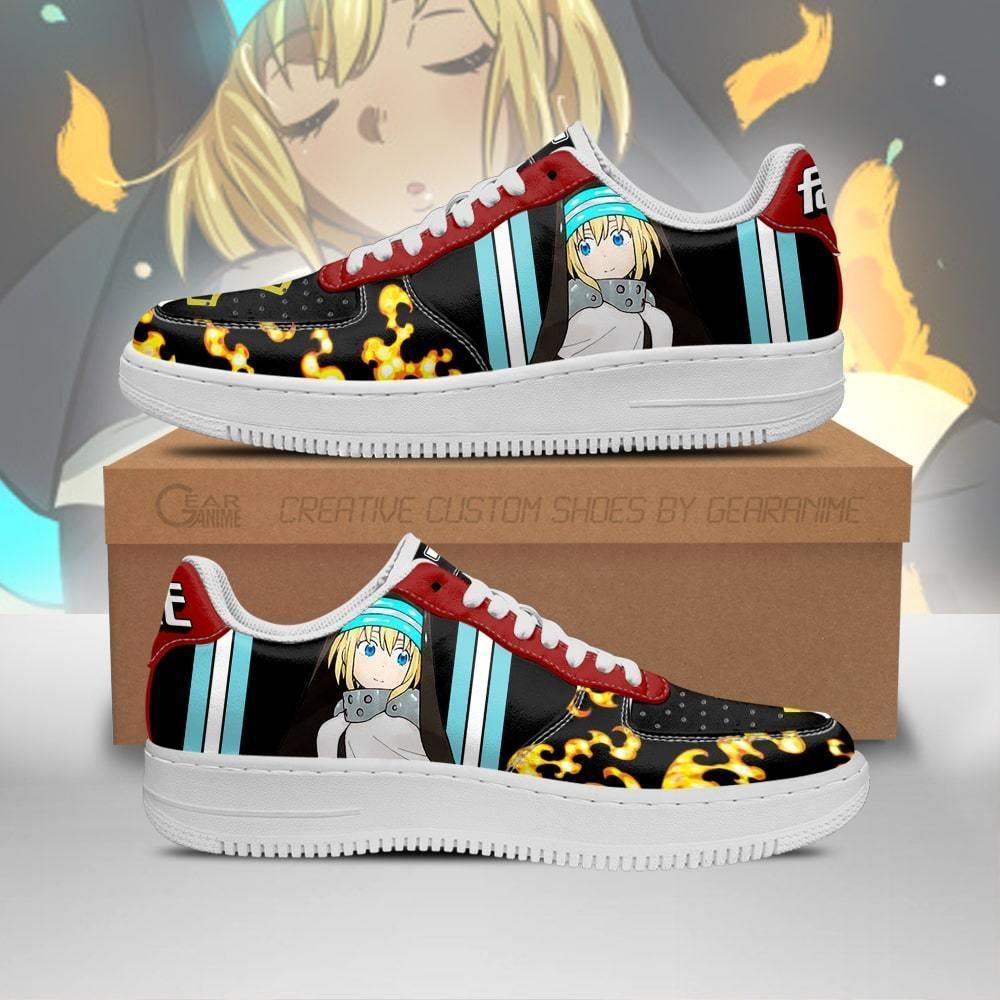Fire Force Iris Costume Air Force Shoes Sneakers Custom Anime