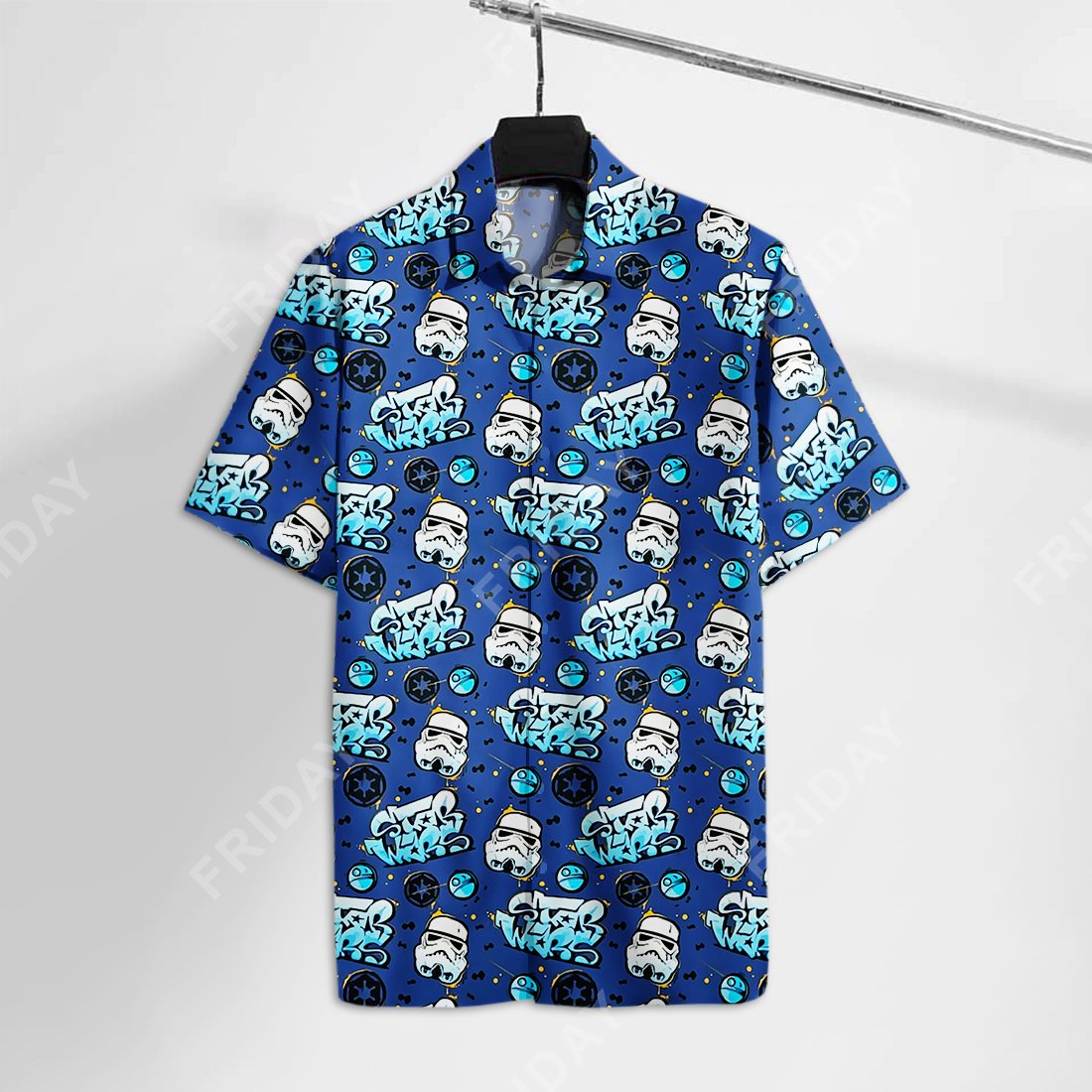 Sw Hawaii Shirt Trooper Blue Tshirt Ha24797