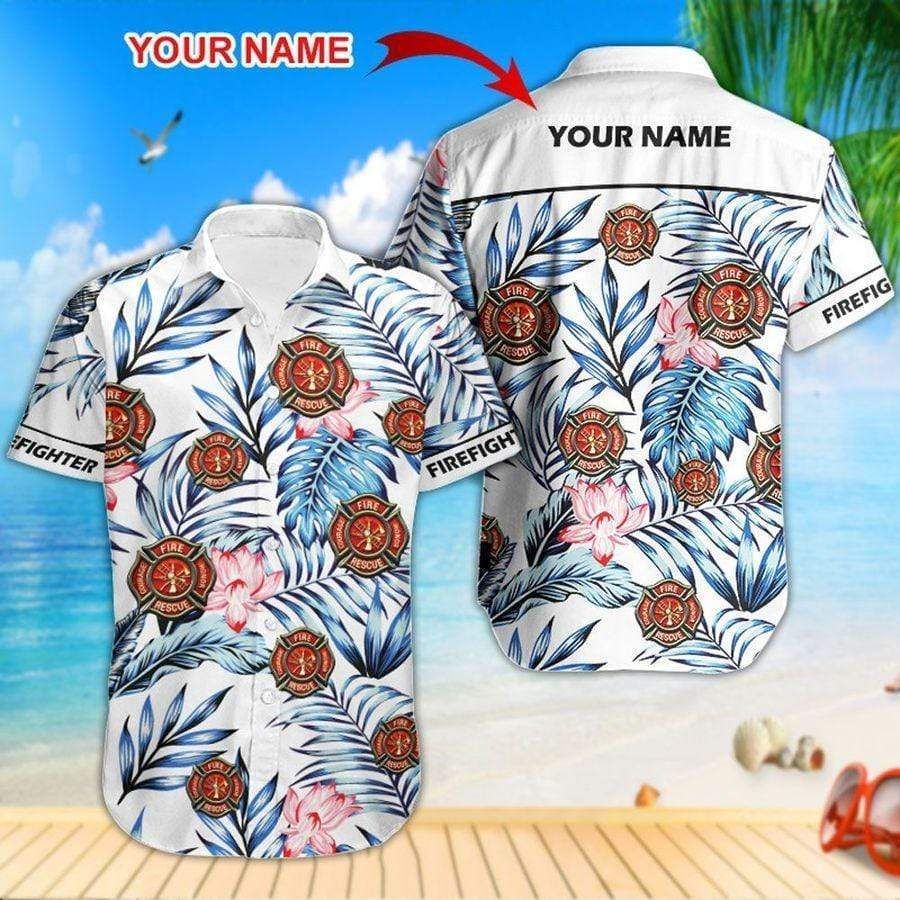 Cover Your Body With Amazing Hawaii Aloha Shirts Firefighter Sign Ha59420