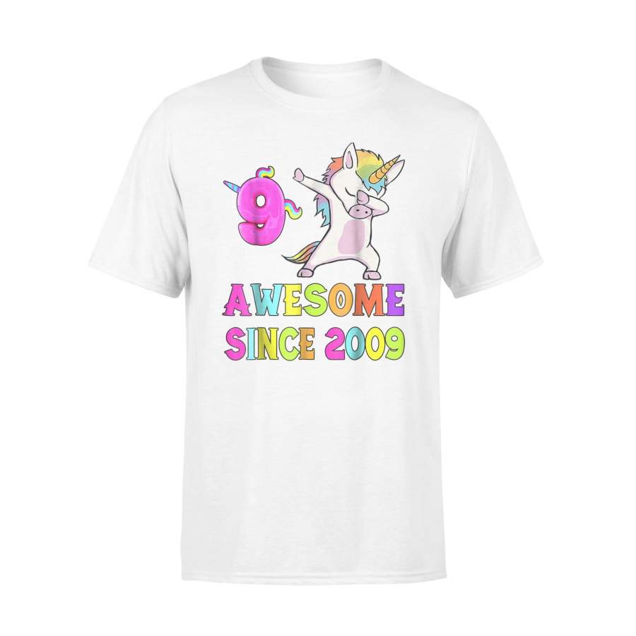 9th B-Day – Unicorn Dabbing Awesome Since 2009 T Shirt