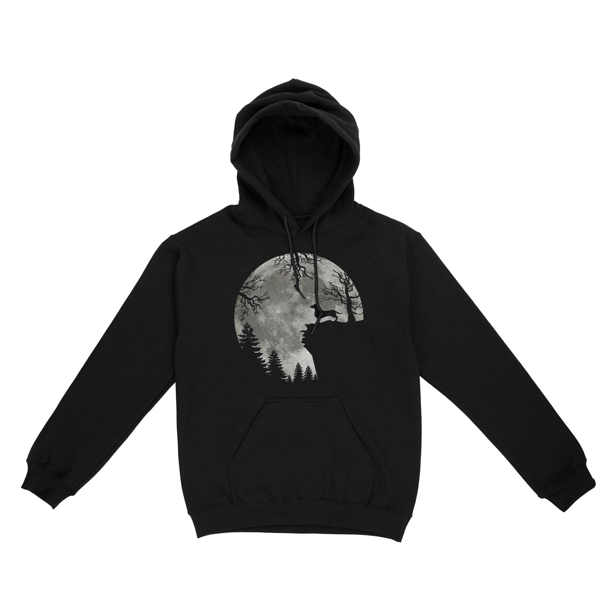 Standard Hoodie – Moon Dachshund Forest