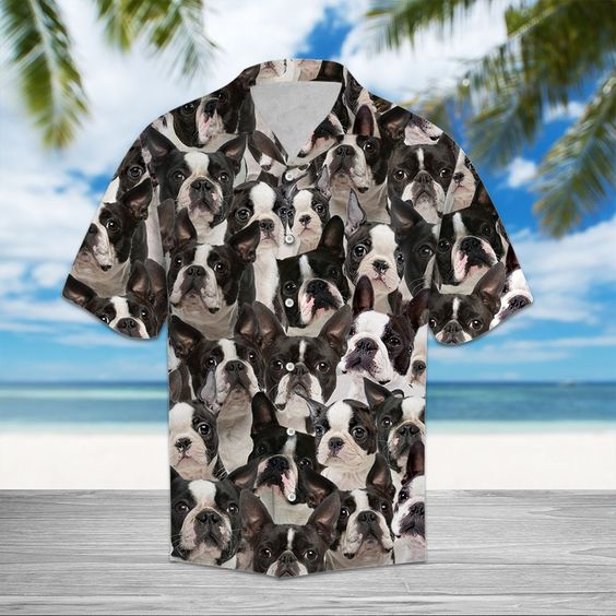 Boston Terrier Awesome Hawaii Shirt For Men Women Adult Ha43089