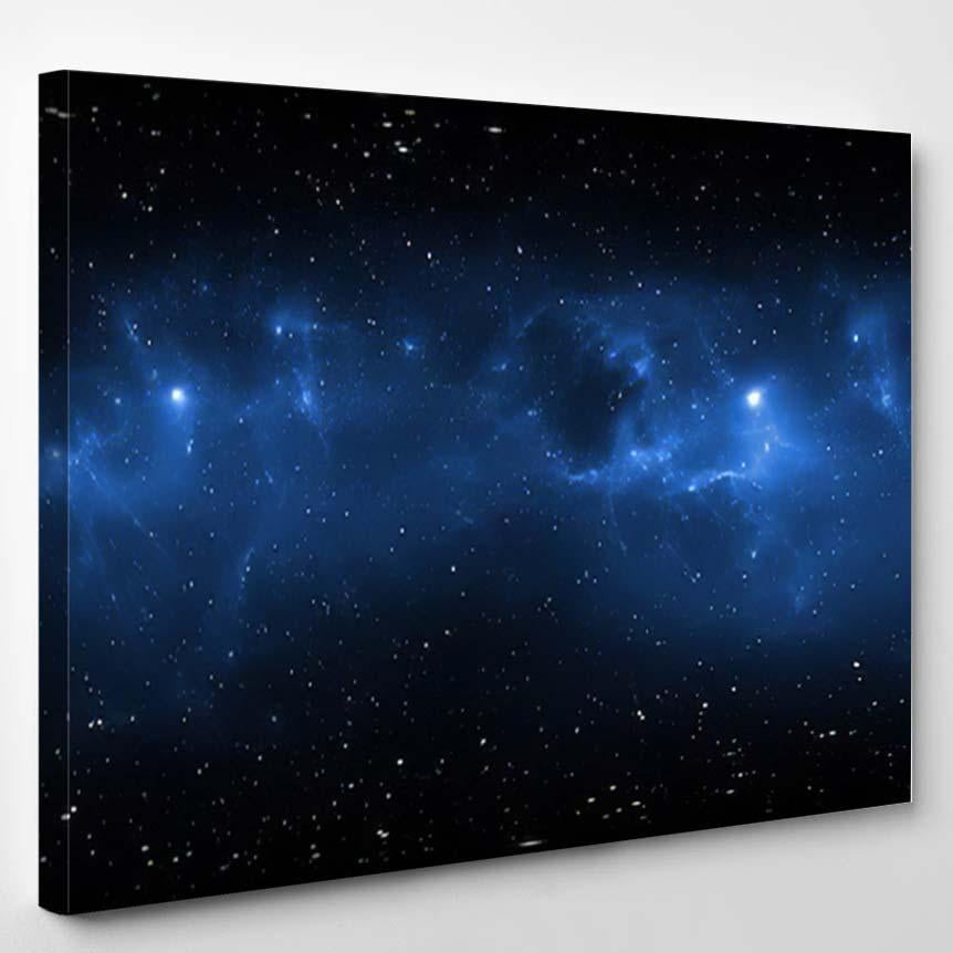 360 Degree Space Nebula Panorama Equirectangular 4 – Galaxy Sky And Space Canvas Print