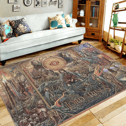 Lord Of The Ring Rug Mat All Over Print Rug Size Small Medium Large