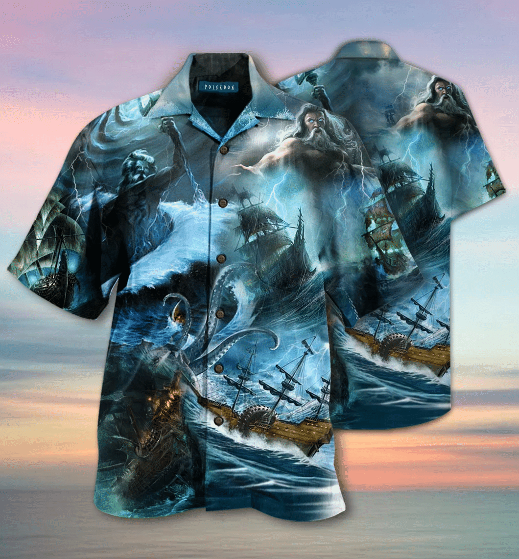 Amazing Poseidon Greek Mythology Hawaii Shirt Unisex Adult Ha70450