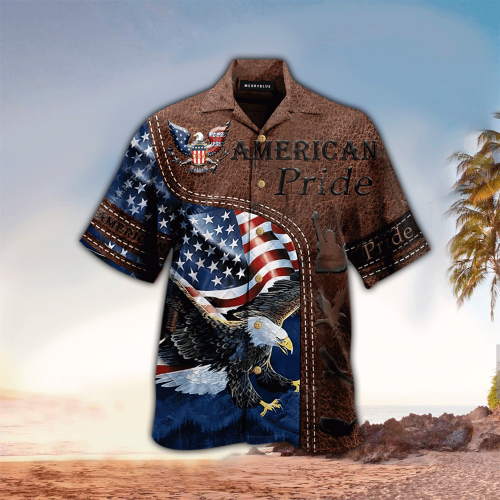 American Pride Patriotism Colorful High Quality Hawaii Shirt Aloha Ha85897