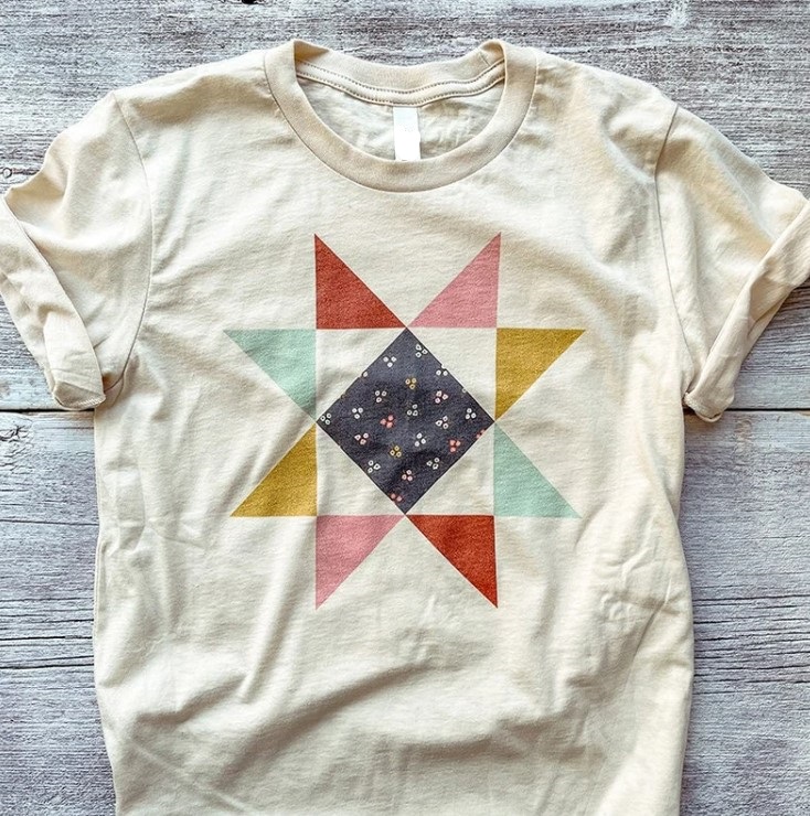 Quilt Block Star Tee Shirt Outfit