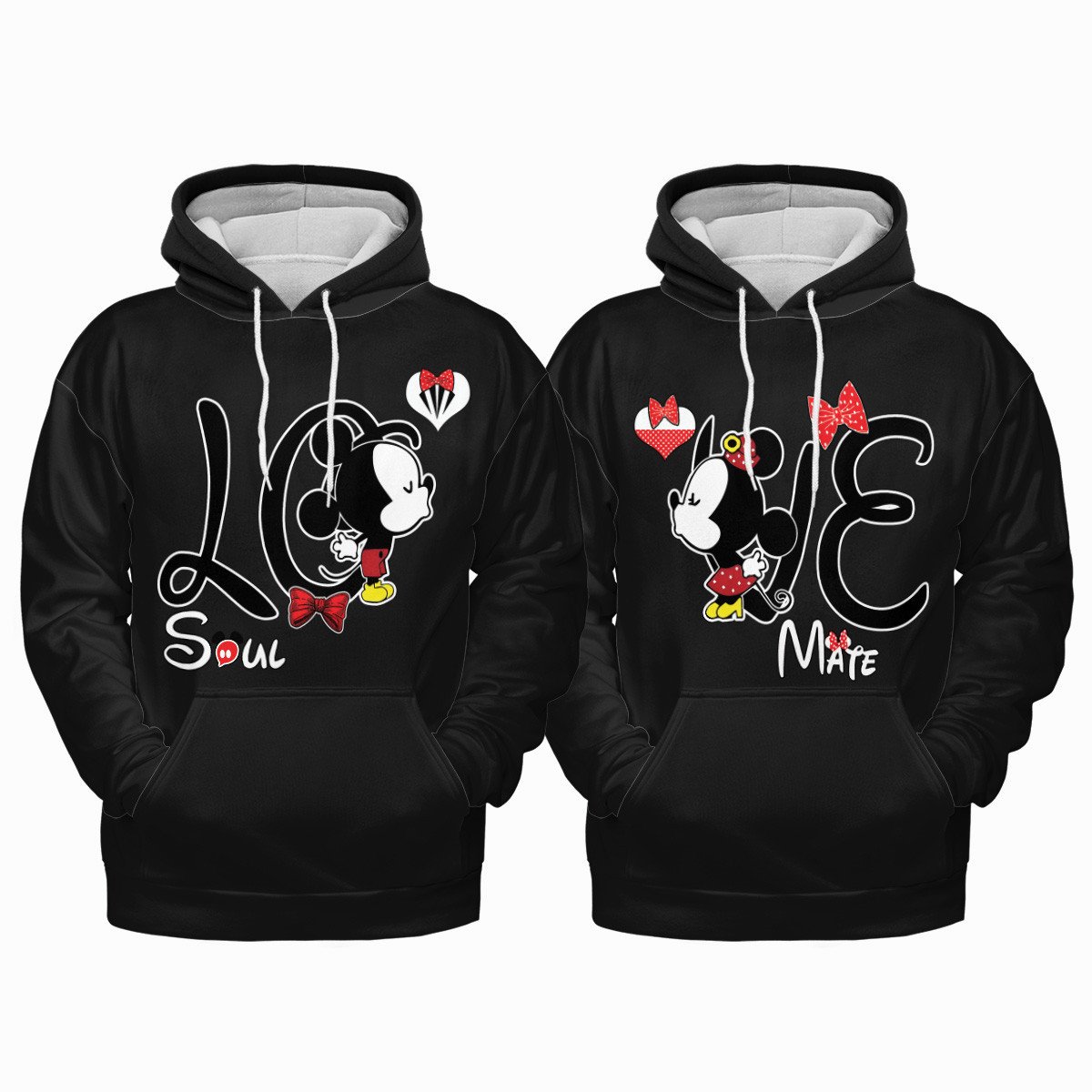 Couple Mk Mouse Love Soul & Mate Classic Unisex Hoodie #V