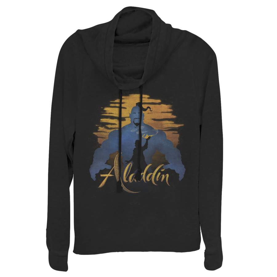 Aladdin Junior’s Genie Sunset Silhouette Cowl Neck Sweatshirt