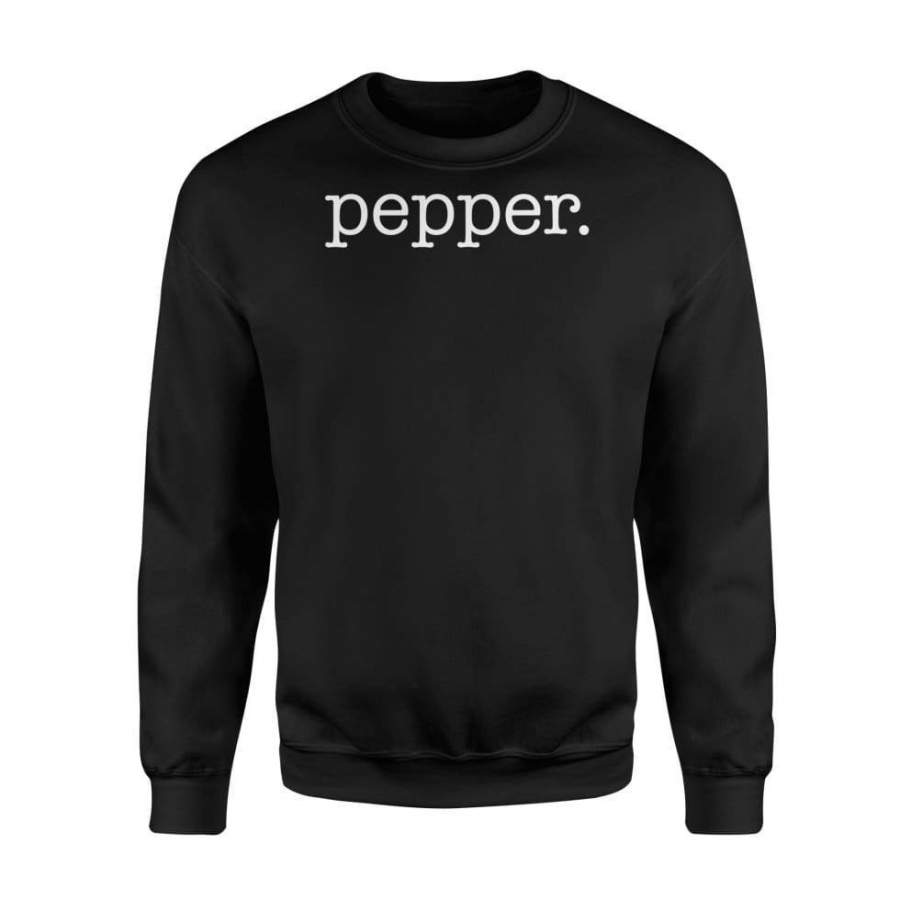Matching Halloween Shirt Salt And Pepper Costume For Couples – Standard Fleece Sweatshirt