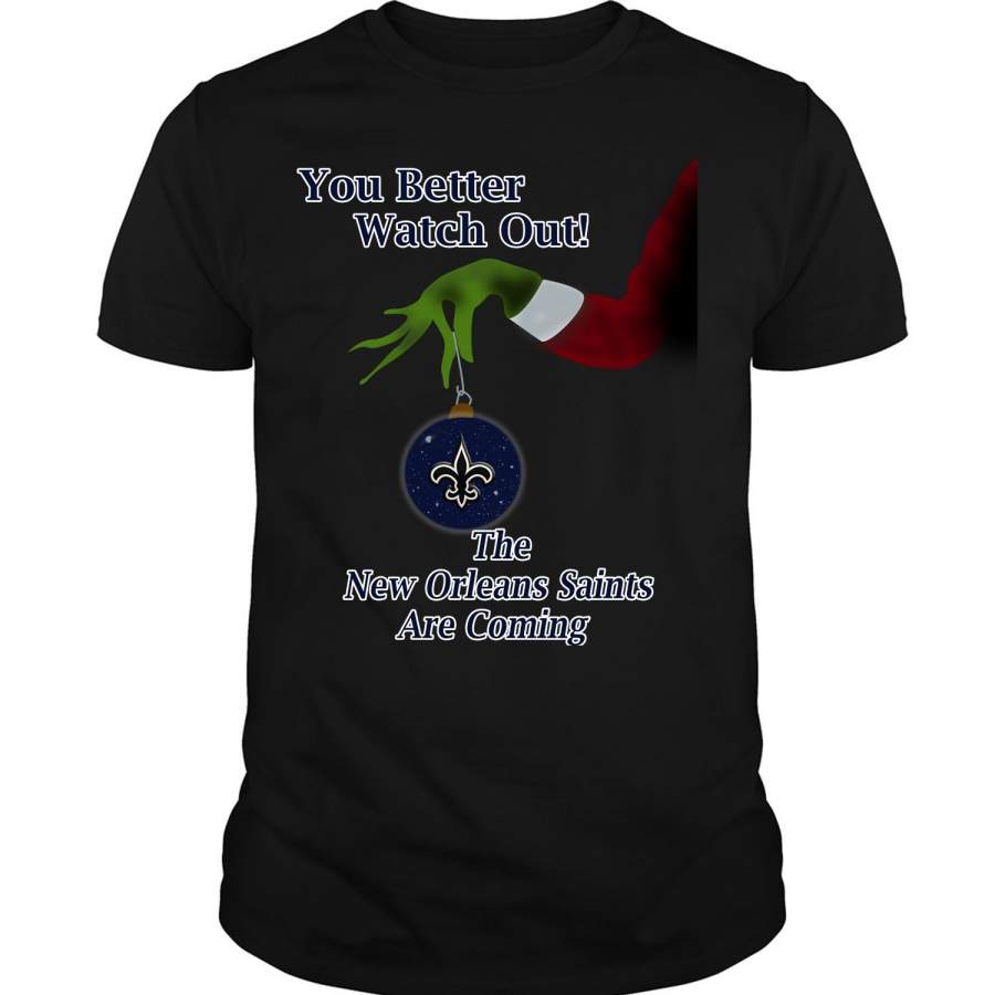 The New Orleans Saints Are Coming T Shirt, The Grinch T Shirt