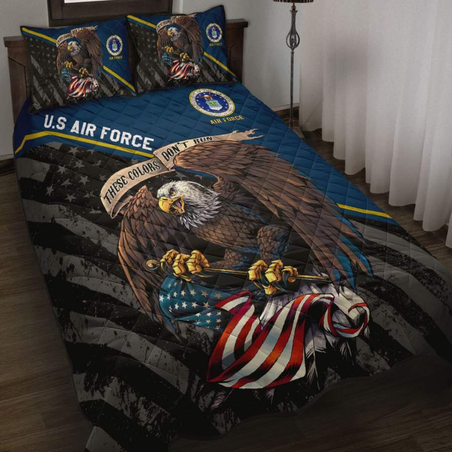 US Air Force Veteran Quilt Bedding Set TR2006201S