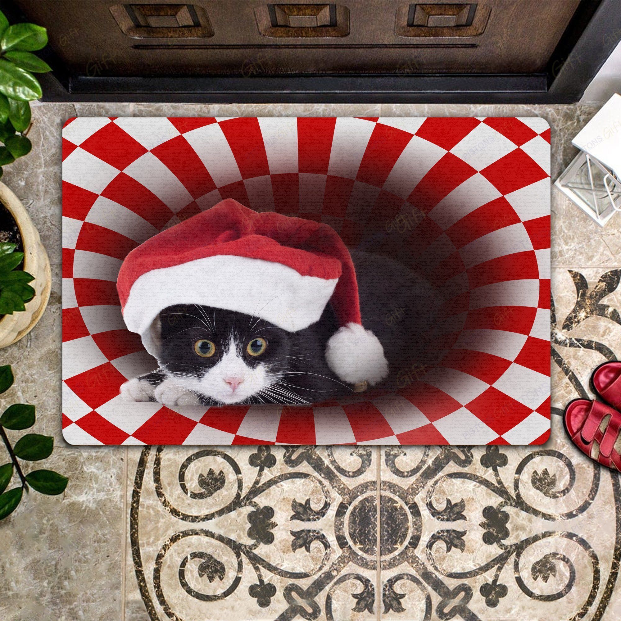 Tuxedo Christmas All Over Printing Doormat