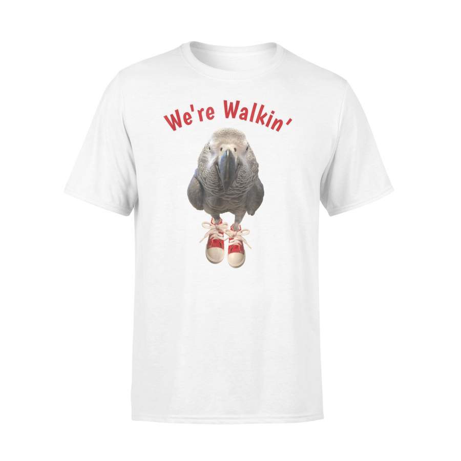 African Grey Parrot Walking Exercise Tennis Shoe T-Shirt