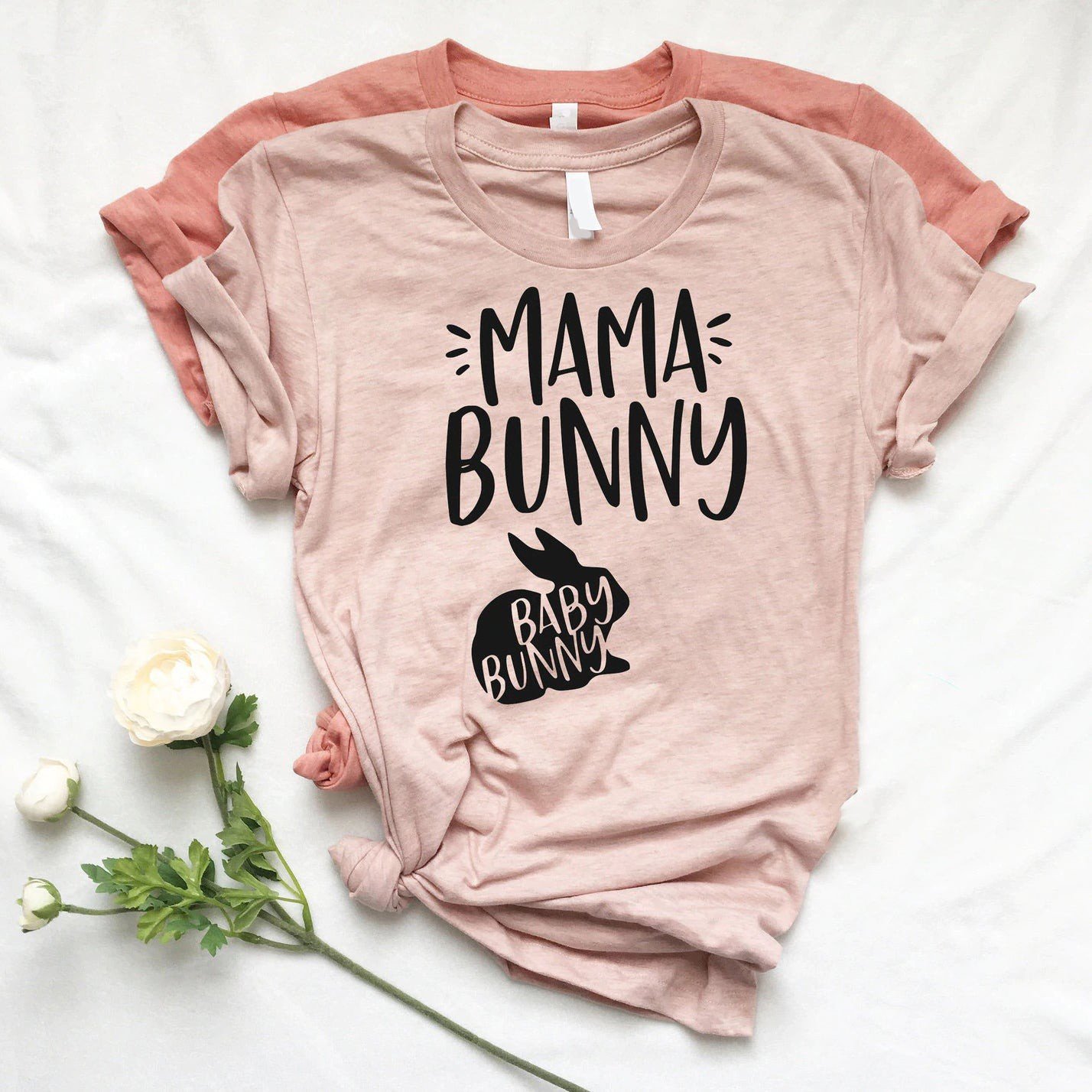 Mama Bunny Pregnancy Announcement Easter Shirt Gst