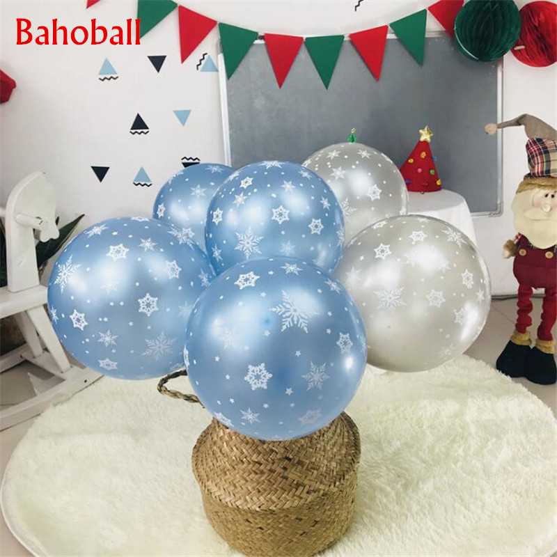 10pcs 12inch Thick 2.8g Latex Helium Balloons Snow White Elsa Baby Shower Birthday Party Decoration Kids Christmas Helium Ballon alx