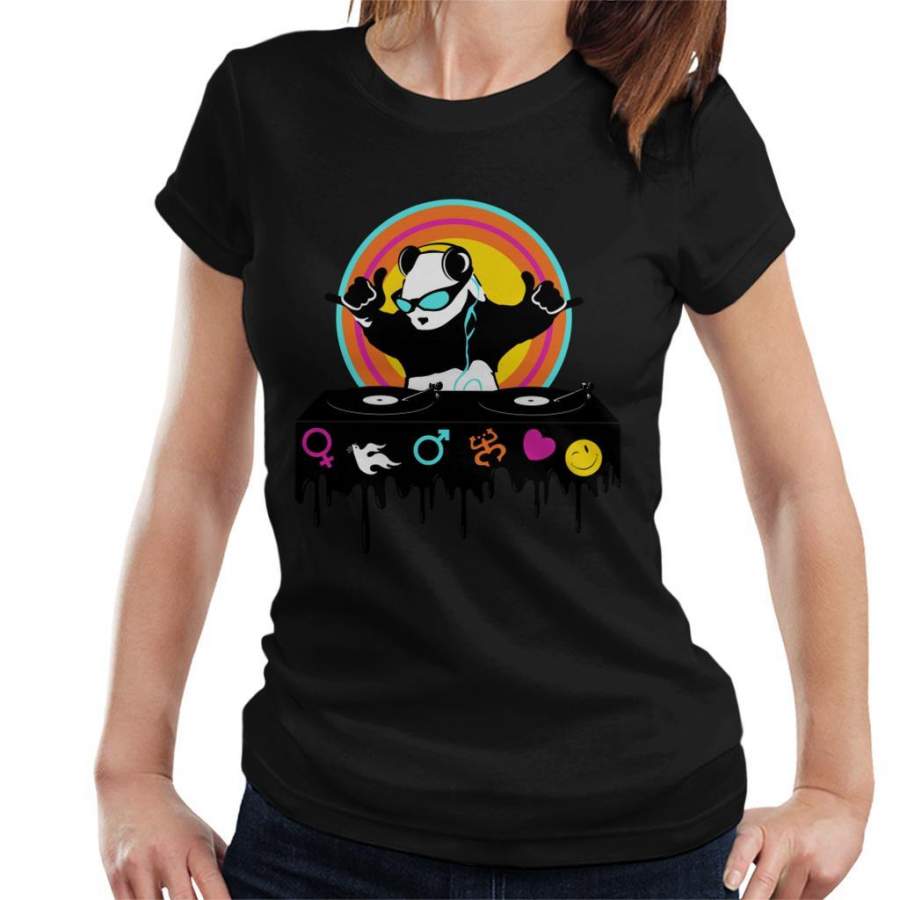 DJ Panda Monium Women’s T-Shirt