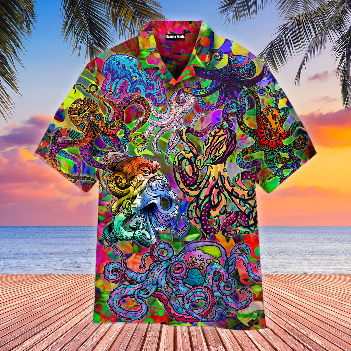 Hippie Octopus Aloha Hawaii Shirts For Men Women Ha19582