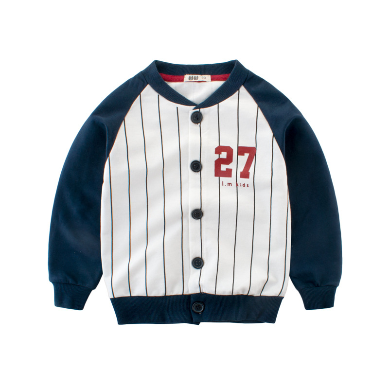 2022 Autumn Children’s Clothes Autumn Baby Sweater Clothes Boys Baseball Uniform Jacket Kid’s Girls Single-breasted Clothing alx