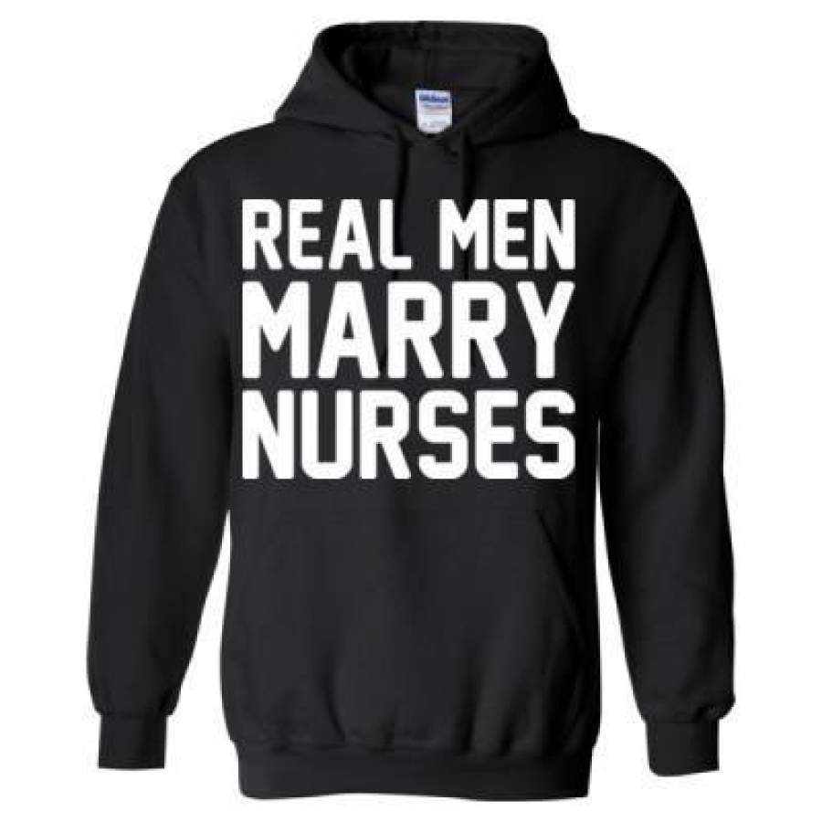 AGR Real Men Marry Nurses – Heavy Blend™ Hooded Sweatshirt