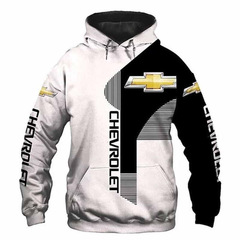 Chevrolet Lovers Black White Pattern 3D Hoodie N98