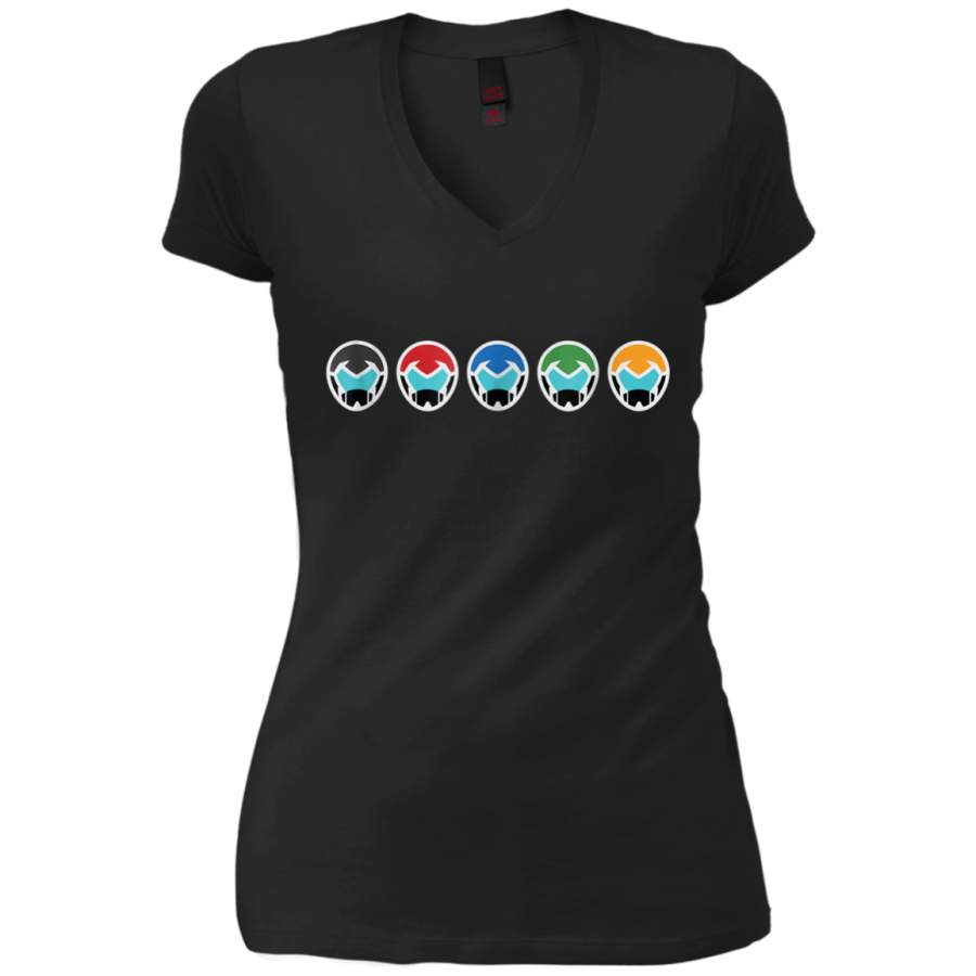 AGR DreamWorks – Voltron Helmets Ladies V-Neck